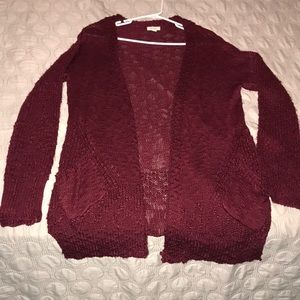 Red/ Burgundy cardigan